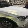 Pearlecsent Chamäleon glänzend weißgoldene Vinylfolie mit Luftablass, perlmuttglänzende Autoverpackungsfolie, DIY-Styling, Aufkleber, Folie, 1 52 x 3039