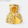 Piumino da bambina Cappotto invernale da bambina Giacca da bambina in cotone con motivo a caratteri Giacca con cappuccio per bambini Piumino per bambini Z230720