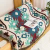 Filtar Pro Plaid Sticked Filt med Tassel Bohemian Sofa Throw Cover Bed Home Decor 230719