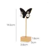 Jewelry Pouches Earring Display Stand Novelty Show Rack Metal Multi-Color Microfiber Ear Clip Stud Holder