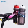 Gabbie per bottiglie d'acqua SWTXO Prolunga per portaborraccia per bicicletta Sella per bici in lega di alluminio Doppio adattatore per portaborraccia per bici da strada MTB HKD230719