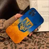 Случаи по сотовым телефонам Украина Флаг Флаг чехла для iPhone 8 7 6 6S плюс X SE 2020 XR XS 14 11 12 13 Mini Pro Max Mobile Case J230719