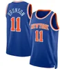 Jalen Brunson 11 Julius Randle Basketball Jerseys New Yorks Barrett Jersey Stitchced Mens Blue Black White 2023