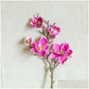Fleurs décoratives Couronnes Magnolia Artificielle Simation Faux Bricolage Décoration De Mariage Maison Bouquet Faux Branche Drop Delivery Garden Dhxzo