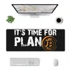 Mouse Pads & Wrist Rests It's Time For Plan B Crypto Currency Long Vintage Pad Blockchain Geek Soft Mat Rubber Keyboard Table329O