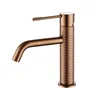 バスルームシンク蛇口ESTデザイン真鍮蛇口銅冷水盆地ミキサータップ高品質のローズゴールドガングレー