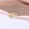 Cluster Rings WDM Factory Direct Sales Zircon Gold Heart Zirconia 18K Rose Platinum Wedding Engagement for Women