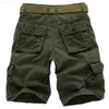 Shorts pour hommes Shorts Hommes Casual Multi Pocket Cotton Summer Shorts bermuda masculina Mens Military Track Tactical Cargo Overalls Short Pants L230719