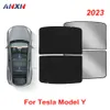 Parasole per tetto parasole per Tesla Model Y Parasole per tetto apribile aggiornato Parasole 2 in 1 Parasole per protezione UV Accessori - 230718