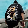 Herr t-shirts mode skateboard björn anime tryck t shirt mäns hög kvalitet estetiska japanska t-shirt harajuku streetwear tshirt y2k kläder 230719