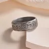 Bandringar rostfritt stål odin norrn viking amulet rune män ring mode ord retro smycken j230719