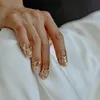 1 PCS Unisex Hiphop Zircon GEO Anelli per unghie regolabili per le donne 2022 New Punk Semplice punta delle dita Uomini Armatura Knuckle Ring Jewelry