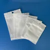 Clear + White Pearl Plastic Poly OPP Packing Bag Zipper Zip Lock Retail Packages PVC Bag For Jewelry Fall Fall Många storlekar tillgängliga