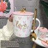 Tazas amor tema leche/café dibujos animados multicolor taza cocina herramienta regalo X-Mas lindo y tazas