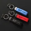 Bilnyckel sport högkvalitativ läder nyckelring 4s anpassade presentknappar med stline -bokstav för Ford St Line Stline Car Keychain X0718