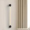 Wall Lamp Modern Minimalist Cream Style Bedroom Bedside Staircase Study Living Room Atmosphere One-Line Silicone Fiber Long