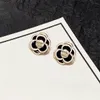 Designer simple Earrings ccity Luxury Stud Women Jewelry Gold drop Earring Woman ohrringe With box 343