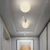 Ceiling Lights Cartoon Children's Room Lamp Aisle Hallway Chandelier Bear Warm Boys And Girls Bedroom Lamps