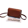 Evening Bags Zip Small Crossbody Bag For Women Wide Strap Cell Phone Purse Genuine Leather Ladies Shoulder Handbag Wallet