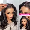 Body Wave Bob Wig 13x4 Peruvian Lace Front Wigs Natural Color Preplucked Human Hair Closure For Black Women