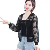 Women's Jackets Summer Printing Mesh Sun Protection Clothing Hooded Coat The Thin Outdoor Breathable Leisure Female Short Jacket