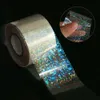 Stickers Decals 120m * 4cm/roll glass foil finger DIY nail art paper sticker DIY nail beauty decoration tool 230718