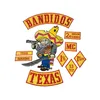 10st Set Bandidos Texas MC Patch broderad järn-On Full Back Size Jacket Vest Motorcykel Biker Patch 1% Patch SHI266O