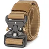 Halsband 135 cm Long Belt Male Tactical Military Canvas utomhus Mäns nylonbälten Army Ceinture Hom 230718