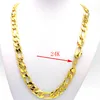 NEW NECKLACE MEN CHAIN HEAVY 12mm Stamper 24K GOLD AUTHENTIC FINISH MIAMI CUBAN LINK Unconditional Lifetime Replacement283K