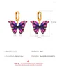 Dangle Earrings ZYZQ Japanese Color Butterfly Fashion Ins Net Red Temperament Dream For Women