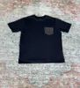 メンズTシャツコーチポケットシャツブラックSZミディアムデザイナー高品質の高級品