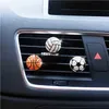 Interieur Decoraties Auto Aroma Diffuser Auto Interieur Decor Diamant Voetbal Basketbal Vent Clip Auto Smaak Geur Luchtverfrisser In De Auto Accessoires x0718