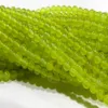 Perline sciolte rotonde con peridoto verde da 4 mm 15 267B