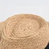 Cappelli a tesa larga Panama da donna Big Natural Rafia Paglia Fascia nera Summer Beach Hat Outdoor Garden Travel Holiday Sun