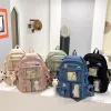 Vieux enfants sac à dos adolescents dessin animé en peluche vache lapin double épaule sacs d'école grands garçons filles grande capacité sacs à dos de voyage Z3006