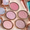 Blush Flower Knows Strawberry Rococo Series Embossed Blush Face Makeup Matte Shimmer Pigment Waterproof Natural Nude Brightening Cheek 230718