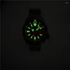 Armbandsur heimdallr titanium skx007 dykklockor för man safirarmband 20bar c3 luminös NH36 -rörelse 2023 lyxklocka