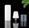 5ml 10ml 15ml Pompa per lozione per bottiglie senz'aria bianca Mini bottiglie per campioni e test Contenitore sottovuoto Imballaggio cosmetico JL1625