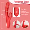 Vibradores Rabbit Tapping Tapping G-Spot Vibrator for Women Clitoris Clit Estimulator Powerful 21 Modes Sex Toy Female Goods for Adults 230719