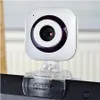 New Design USB Webcam with LED Lights Metal Computer Webcam Web Cam Camera MIC for PC236D