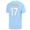 YENİ 23 24 Haaland de Bruyne Futbol Jersey Grealish Mans Mahrez Futbol Gömlek 2023 2024 Bernardo Joao Cangelo Rodrigo Foden Evden Yetişkin Erkek Çocuklar Kit Düzenleme