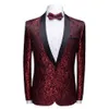 Men's Suits & Blazers Burgundy Wedding Dress 4 Color Shawl Collar Prom Set Custom Slim Groom Tuxedo 2 Piece Casual Clothing334u