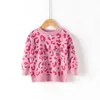 Pullover Automne 2023 Nouveau pull bébé garçon fille pull en tricot-tricot cohésion d'enfants vêtements fille léopard pulls enfants