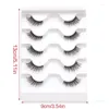 False Eyelashes 10 Pairs Half Lashes Natural Look Cat Eye Fluffy 3D Faux Mink Wispy 14mm Fake