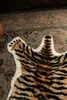 Alfombras Tiger Home Baño Alfombrilla antideslizante Piso de lana de imitación Dormitorio Antideslizante Alfombra con estampado de animales