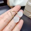 Dangle Earrings SHILOVEM 18k Yellow Gold Real Natural White Jasper Drop Earring Fine Jewelry Women Wedding Gift 13mm Me1313556hby