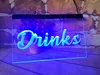 Getränke Buchstaben LED Neon Schild Home Decor Neujahr Wand Hochzeit Schlafzimmer 3D Nachtlicht