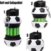 Bottiglie d'acqua Sport all'aria aperta Piegare la bottiglia d'acqua Calcio Pallacanestro Tennis Golf Bollitore portatile in silicone a tenuta stagna Viaggi Bambini Bottiglia per adulti 230718