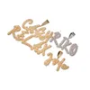 AZ NAME NAME LETTERS NENDLACES MENS FASHION HIP HOP JOLLEYRY ICED OUT GOLD ORFIRE LETTER NETLACE1232214