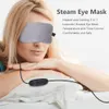 Eye Massager USB Verwarmd Masker Voor Slapen Elektrische Lavendel Stoom Comprimeren Patches Cold Spa Blinddoek AntiDark Circles 230718
